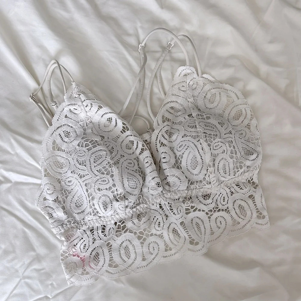 🚨 Last Chance 🚨PINK Victoria's Secret White Lace